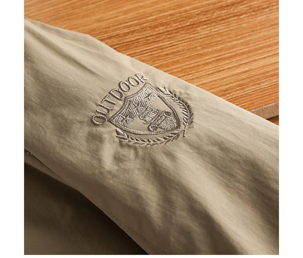 Autumn Men's Hiking Waterproof Jackets Men Outdoor Quick Dry Sports Climbing Hooded Coats Men Breathable Windbreaker Jackets 5XL