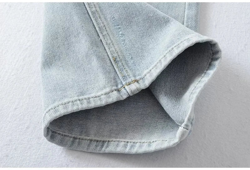 Blue Jeans Women High Waist 2025 Loose Casual Boyfriend Long Jeans For Work Ladies Simple Straight Leg Denim Pants For Women