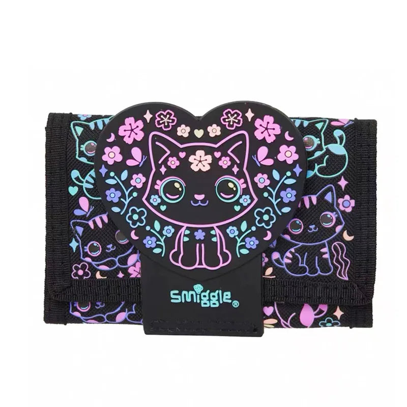 New Children'S Hot-Selling Schoolbag Female Cute High-Quality Black Cat Flower Pencil Case Lunch Bag Trolley Bag Back To School