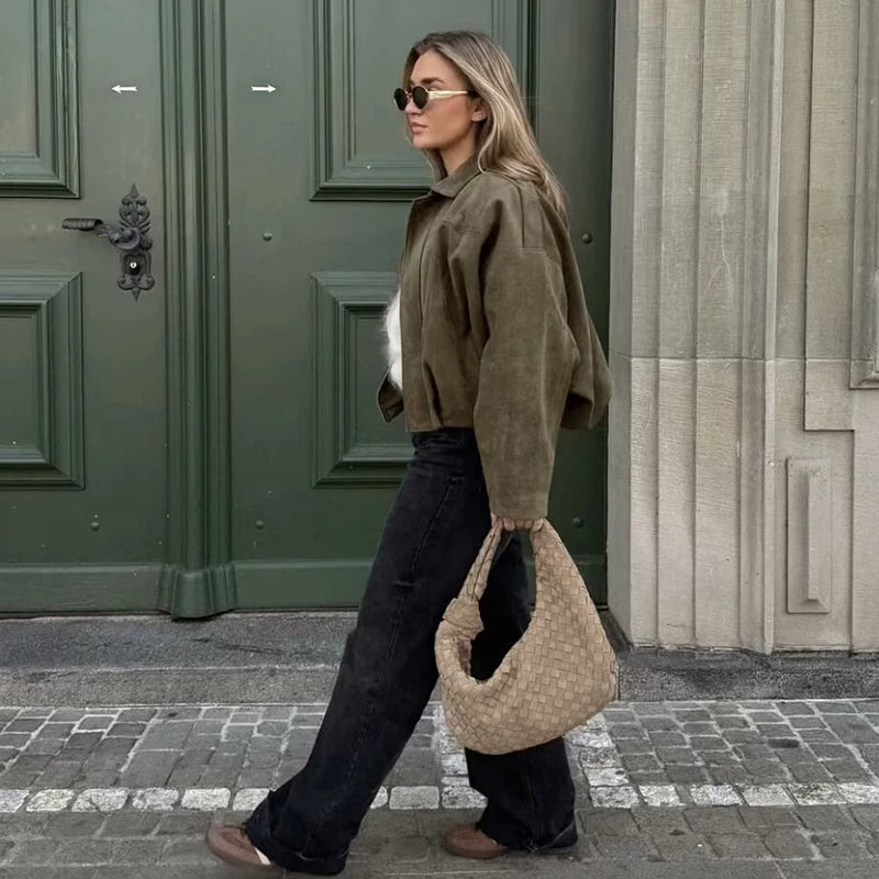 Jackets Autumn Women's 2025 New Outerwear Chic Elegant Loose Warm Women's Coat Street Youth Fashion Joker Coat Jacket