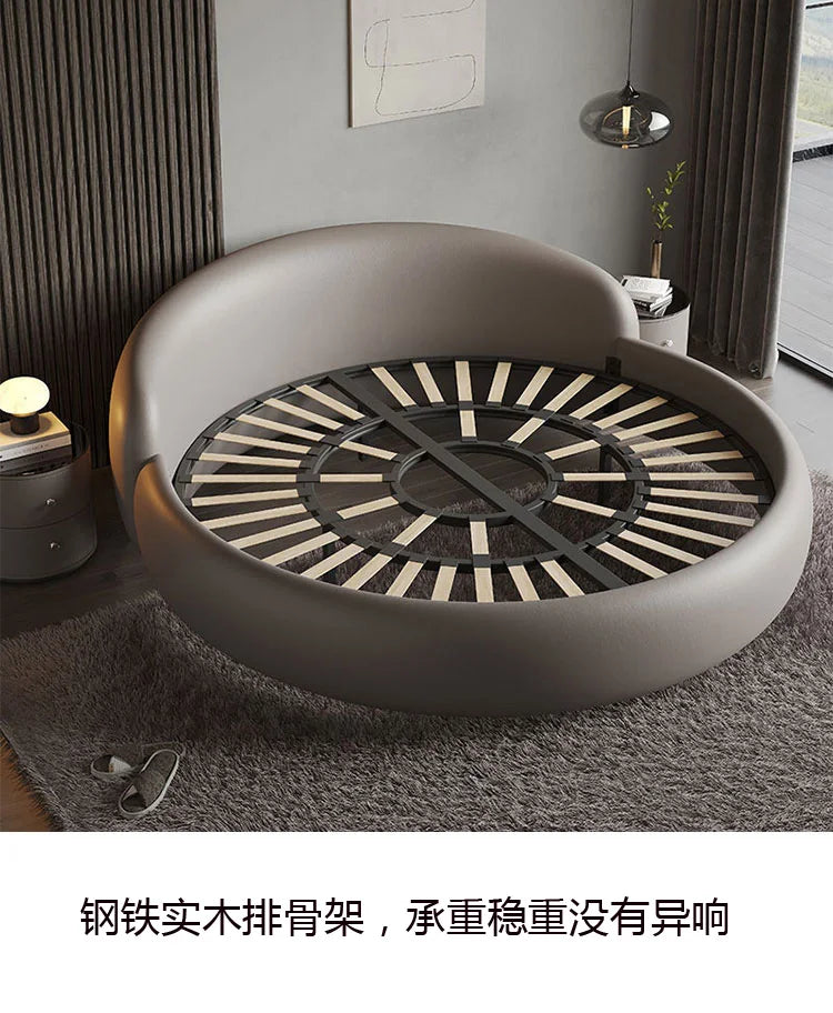 Headboard Japanese Bed Minimalist Upholstered Nightstands Modern Bed Sleeping Frame Camas De Matrimonio Dormitorio Furniture