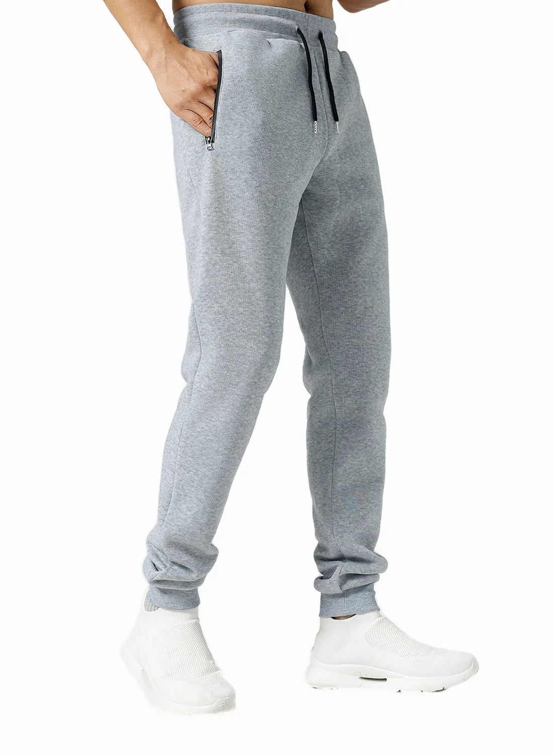 2024 new Sweatpants Streetwear Trousers Men Pants Solid color Drawstring Zipper Pockets Cargo Pants Men Overalls Running pants