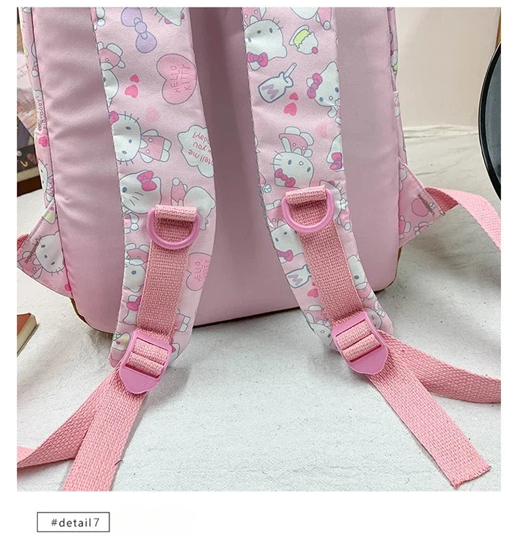 Sanrio Ins Style New Hellokitty Student Schoolbag Cute Hello Kitty Backpack Large Capacity Backpack