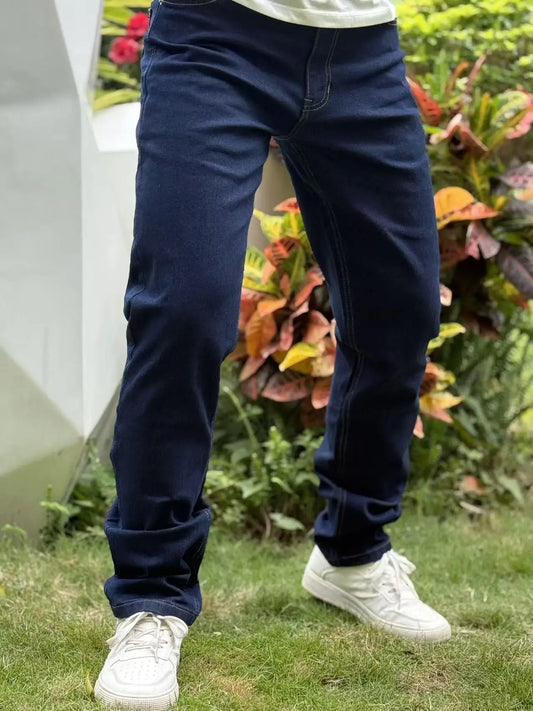 Classic Men's Jeans  Breathable and Comfortable  Suitable for Both Outdoor Commuting and Daily Wearing Straight and A line Fit