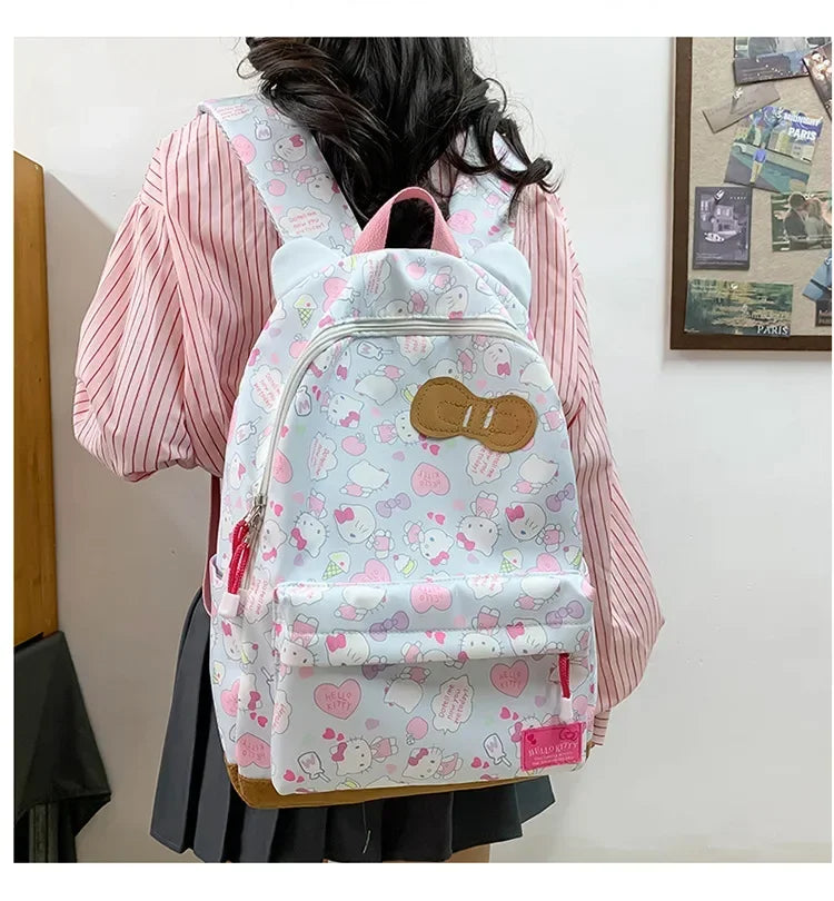 Sanrio Ins Style New Hellokitty Student Schoolbag Cute Hello Kitty Backpack Large Capacity Backpack