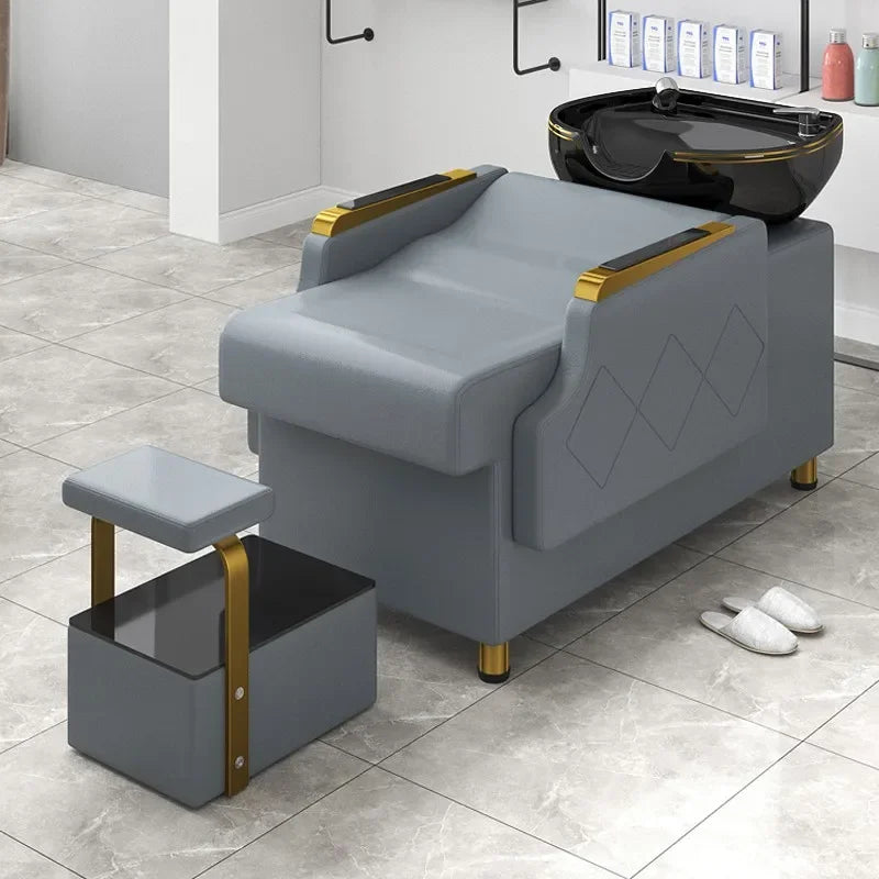 Modern Comfortable Shampoo Bed Luxury Nordic Fashion Custom Shampoo Bed Delicacy Delicacy Cadeira De Barbearia Salon Furniture