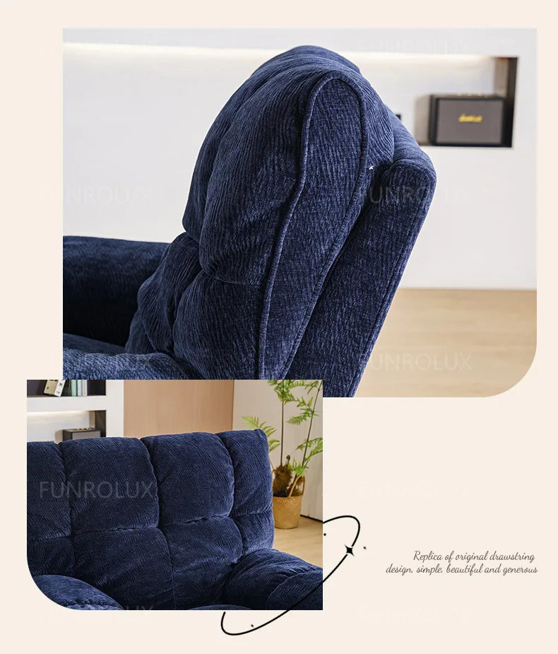 Modern Multifunctional Fabric Sofa Living Room Leisure Recliner Sofa Electric Sofa Hotel Club Leisure Recliner
