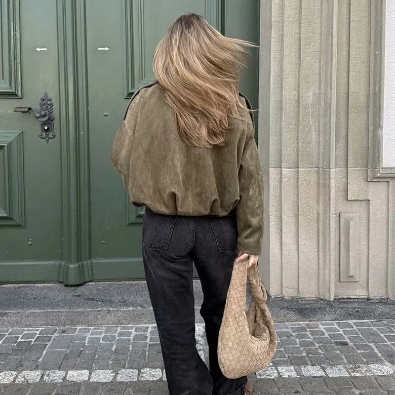 Jackets Autumn Women's 2025 New Outerwear Chic Elegant Loose Warm Women's Coat Street Youth Fashion Joker Coat Jacket