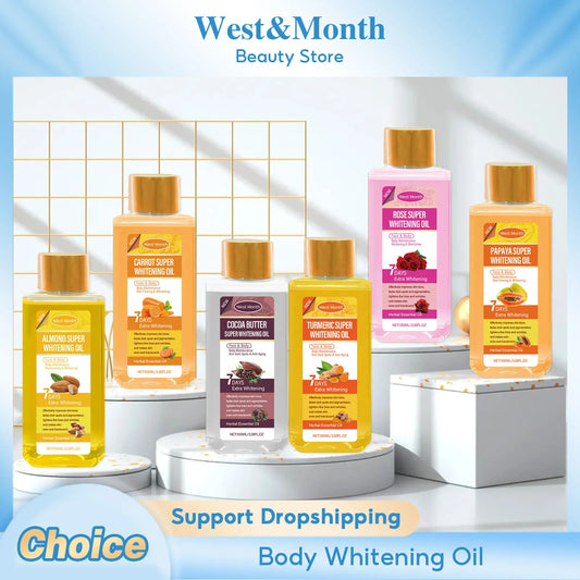 Papaya Super Whitening Oil Smoothing Moisturizer Brighten Anti-Aging Nourishing Lighten Fine Lines Spots Body Massage Skin Care