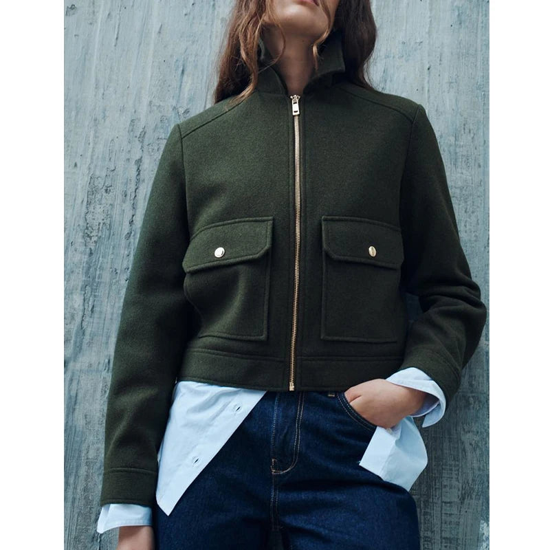 Jackets Women's Autumn 2025 New Coat Chic Warm Winter Women's Jackets Street Fashion Youth Elegant Long-Sleeved Outerwear