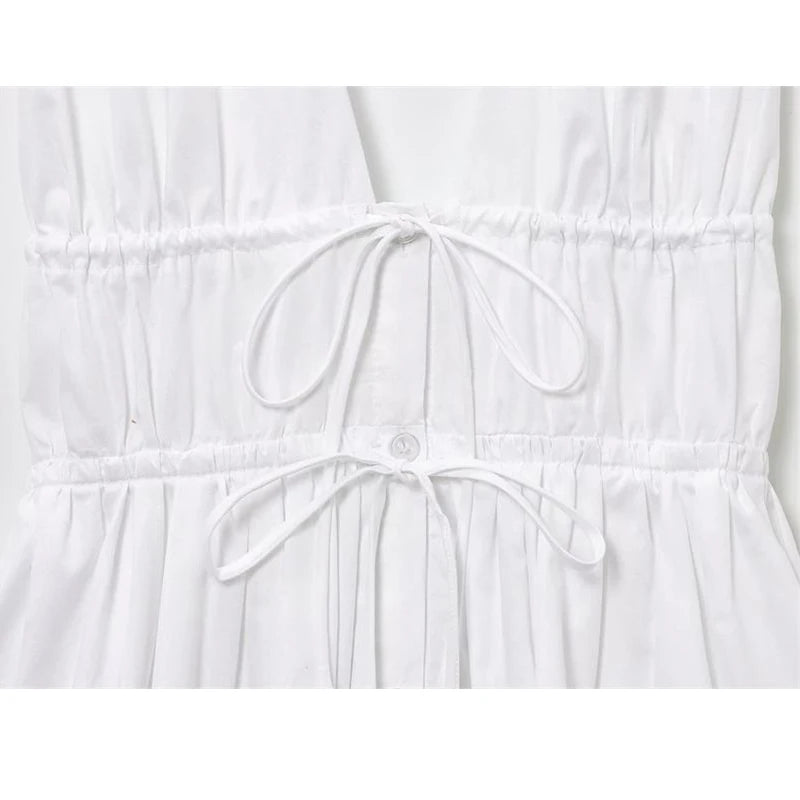 Dresses Women's 2025 New Dress Summer Fashion Elegant Hanging Neck Sexy Women's Youth Street Holiday Dress