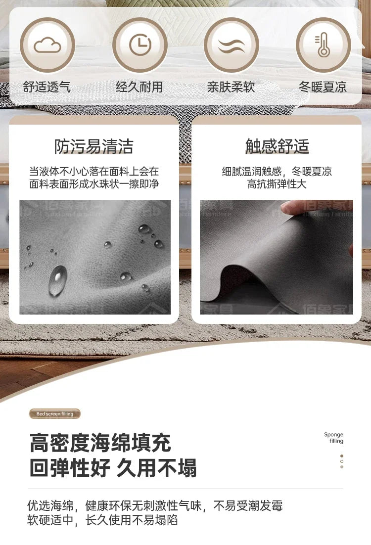 Bett King Size Queen 150x200 Bed Simple Frame Wood European Twin Double Bed Modern Letto Matrimoniale Lit Camas De Dormitorio