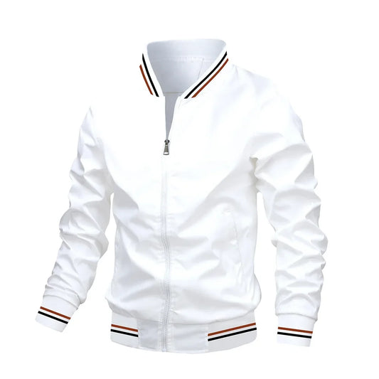 New men's standing collar jacket spring and autumn thin windproof jacket men's casual mountaineering and camping waterproof jack