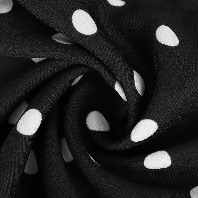 Women's Dresses New Summer Streetwear Fashion Dot Print Halter Dress Sexy Sleeveless Backless Elegant Female Dresses Clothing