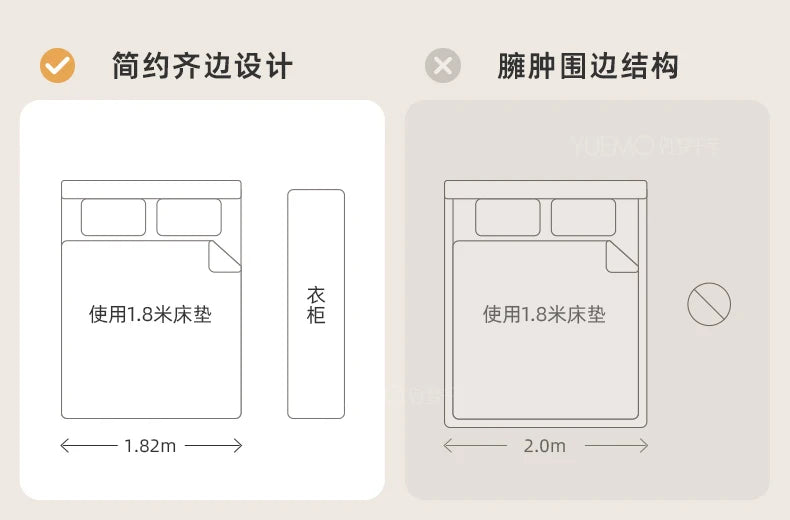 Pretty Elegant Double Bed Frame Mattress White Comferter Bed Queen Size Cama Matrimonial Bedroom Furniture