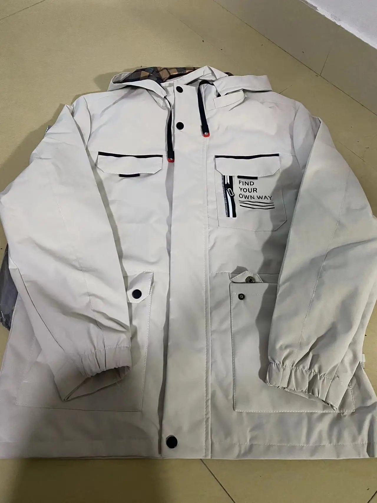 Jackets Men Thick Coats Hooded Jogger Coat Zipper Pockets Casual Streetwer Warm Jacket Autumn Winter Outerwear Men Clothing