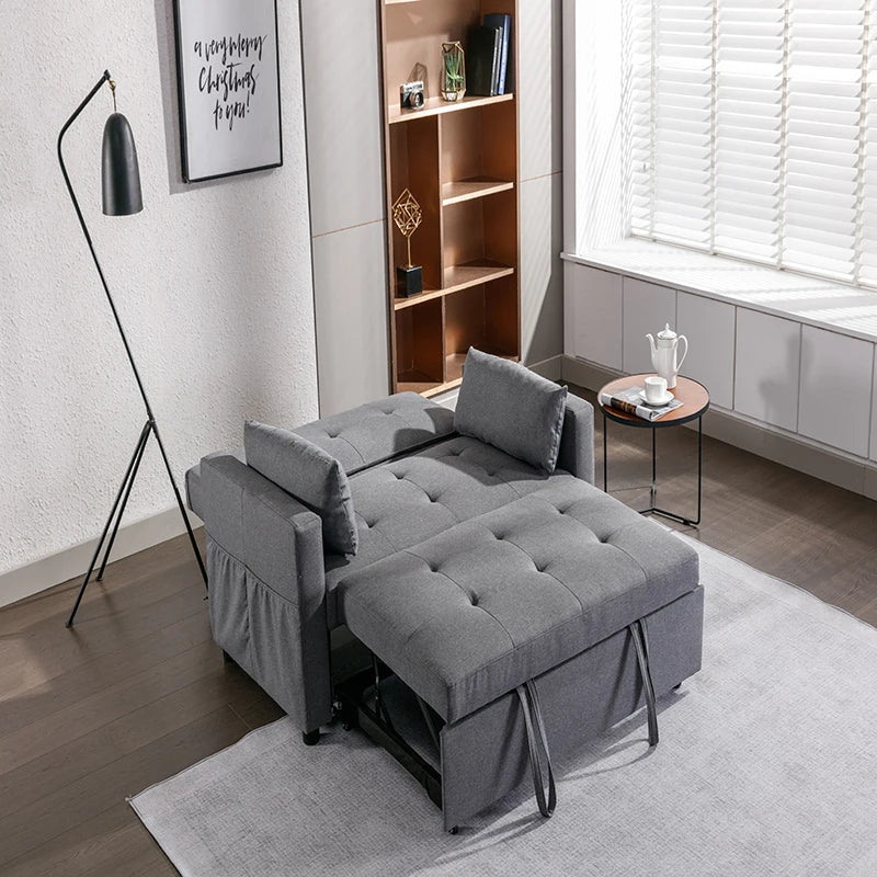 Multifunctional Furniture Folding Pull Out Sofa Bed Modern Convertible Sleeping Sofa Bed With Storage