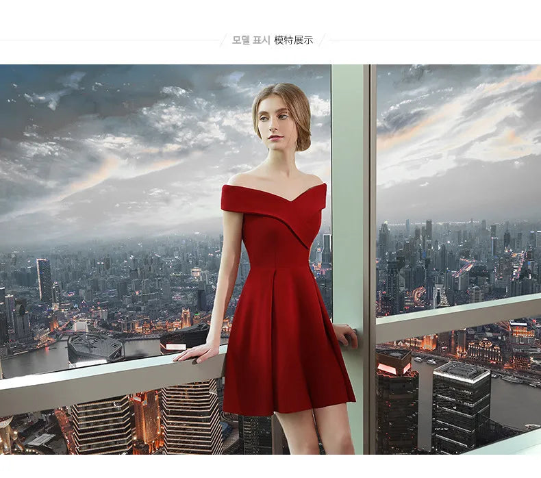 Graduation Dresses Women's Short Dress Evening Formal Wedding Party Prom Holiday 2024 Elegant Special Events Occasion Weddings