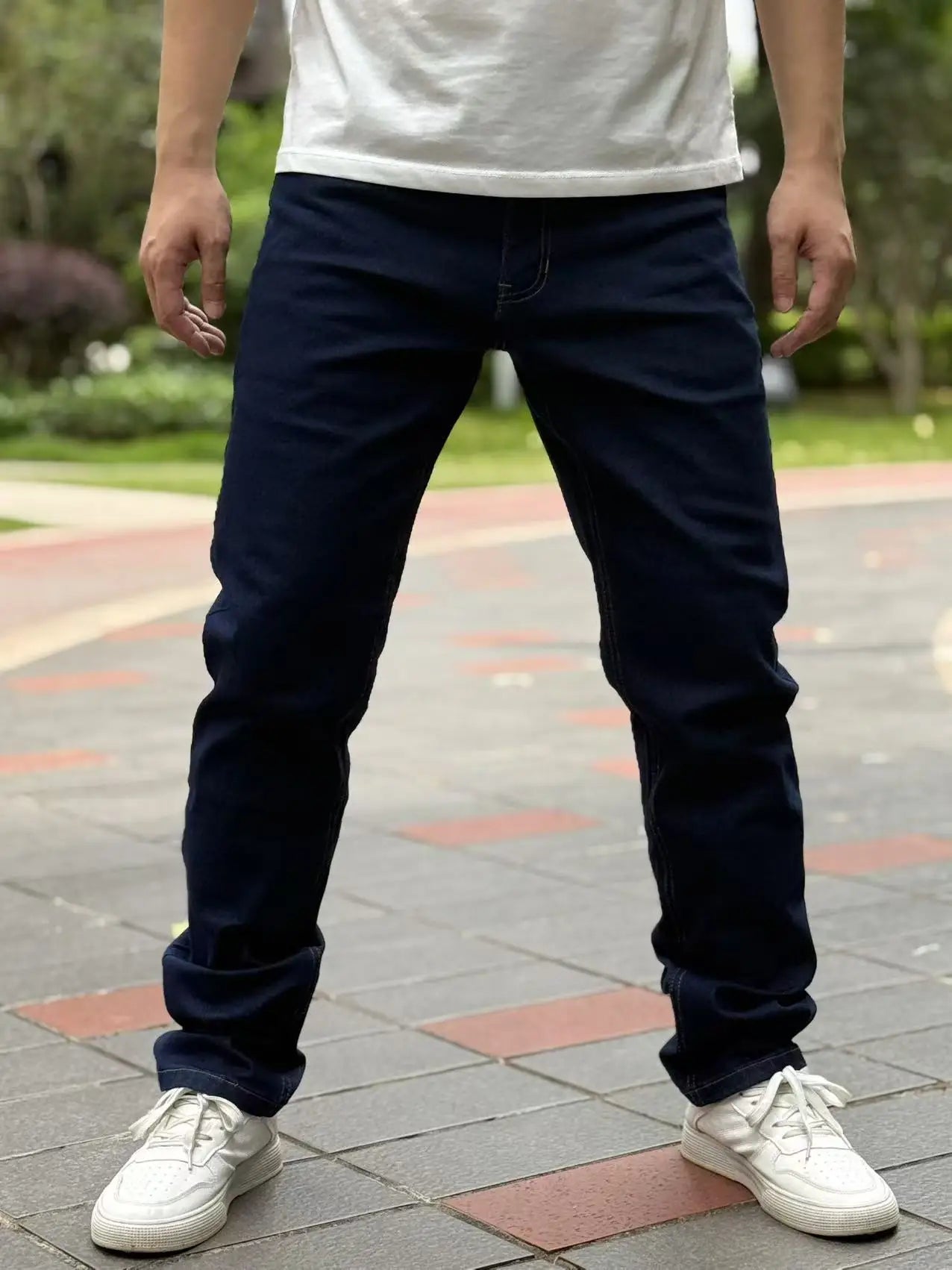 Classic Men's Jeans  Breathable and Comfortable  Suitable for Both Outdoor Commuting and Daily Wearing Straight and A line Fit