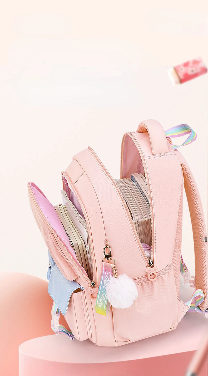 Hello Kitty Children's Schoolbag Primary School Student Girls' Spine Protection Burden Reduction Girls' Backpack school backpack