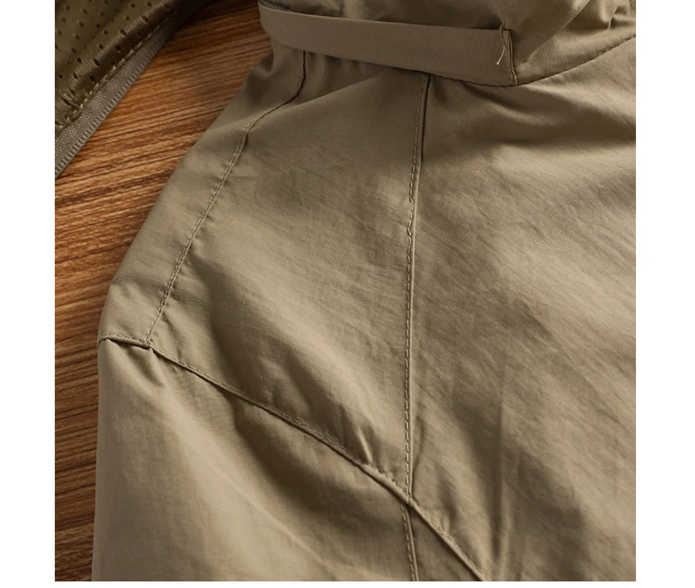 Autumn Men's Hiking Waterproof Jackets Men Outdoor Quick Dry Sports Climbing Hooded Coats Men Breathable Windbreaker Jackets 5XL