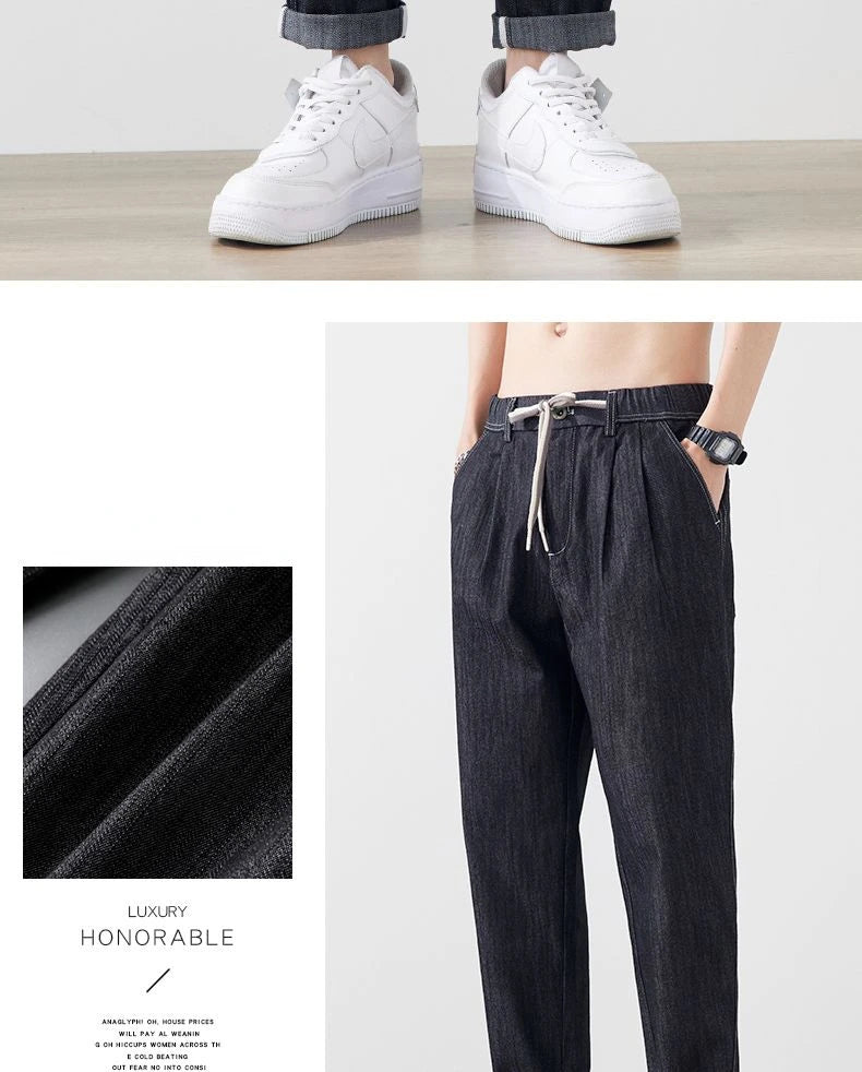 Women Jeans High Waist 2025 Spring Summer Fashion Streetwear Straight Wide Leg Pants Loose Casual Female Denim Trousers