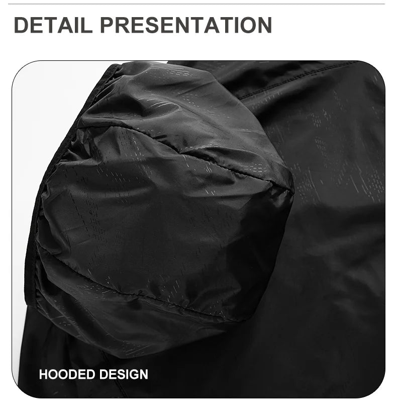 JNLN Men Women Hiking Jackets Waterproof Sun Protective Windbreaker Unisex Camping Climbing Outdoor Rain Coat Portable Clothes
