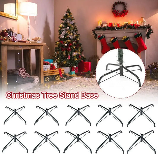 Durable Metal Christmas Tree Stand Base Sturdy Rotating Xmas Tree Holder Christmas Tree Stand Legs Christmas Tree Accessory