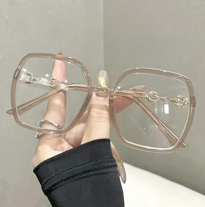 2023 Myopia Glasses for Women and Men New Oversized Square Eyeglasses -0 To -4.0 Fashion Reading Rectangle Eyewear