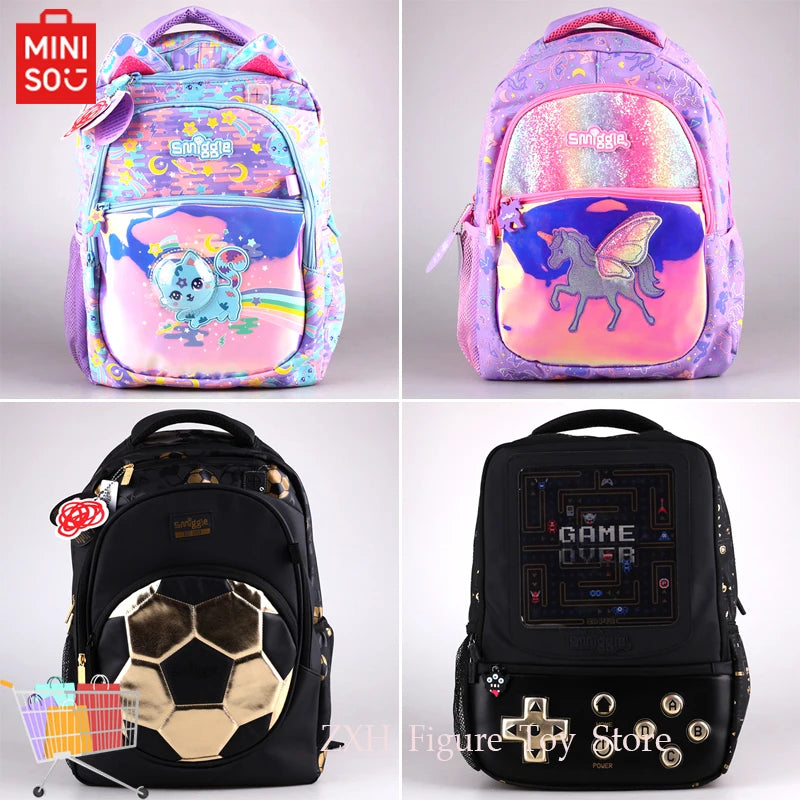 Genuine Australia Smiggle Schoolbags Children'S Backpacks Primary School Students' Shoulder Bags Large-Capacity Cartoon Bags