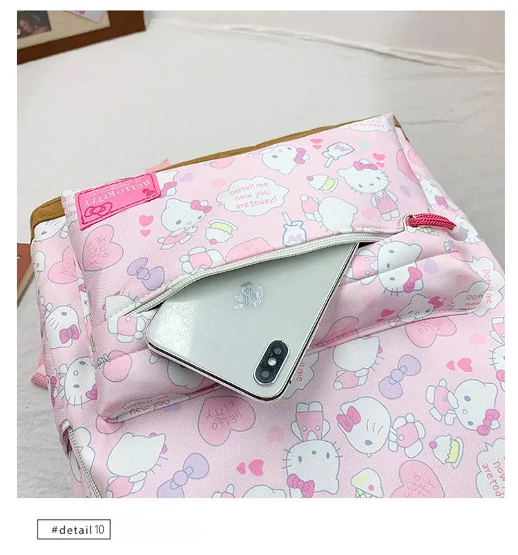 Sanrio Ins Style New Hellokitty Student Schoolbag Cute Hello Kitty Backpack Large Capacity Backpack