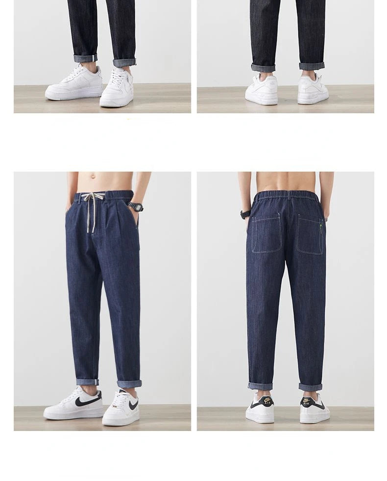 Women Jeans High Waist 2025 Spring Summer Fashion Streetwear Straight Wide Leg Pants Loose Casual Female Denim Trousers