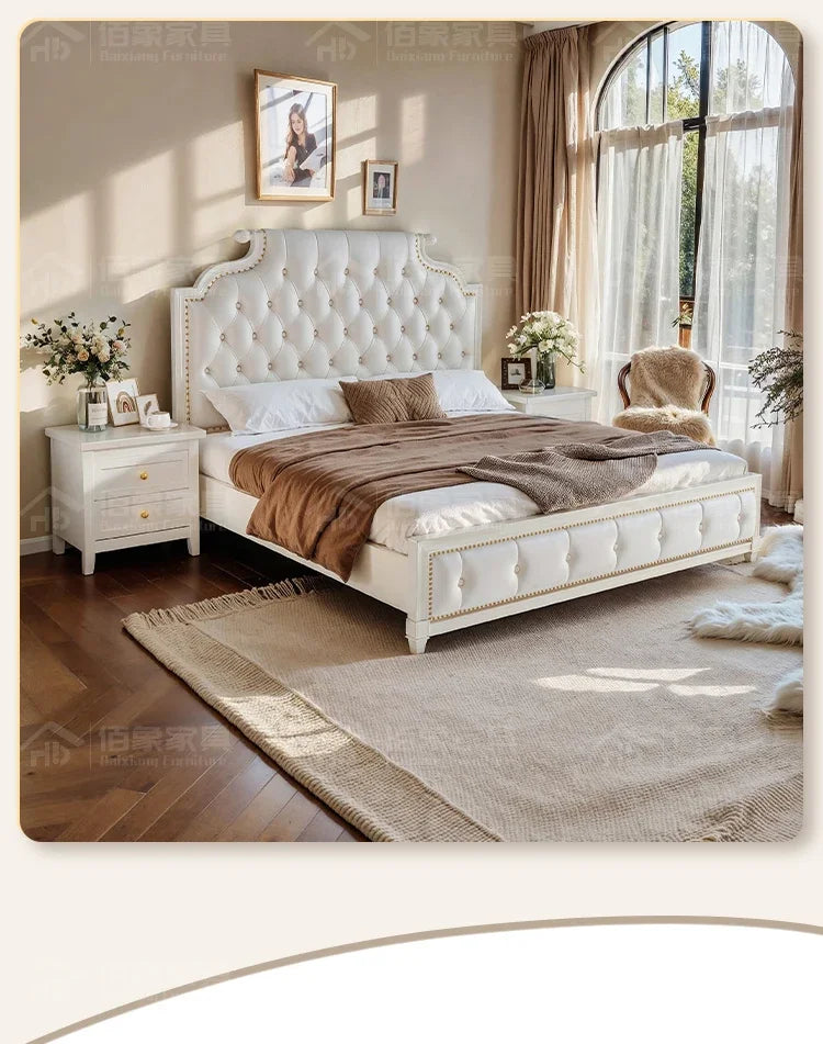 Bett King Size Queen 150x200 Bed Simple Frame Wood European Twin Double Bed Modern Letto Matrimoniale Lit Camas De Dormitorio