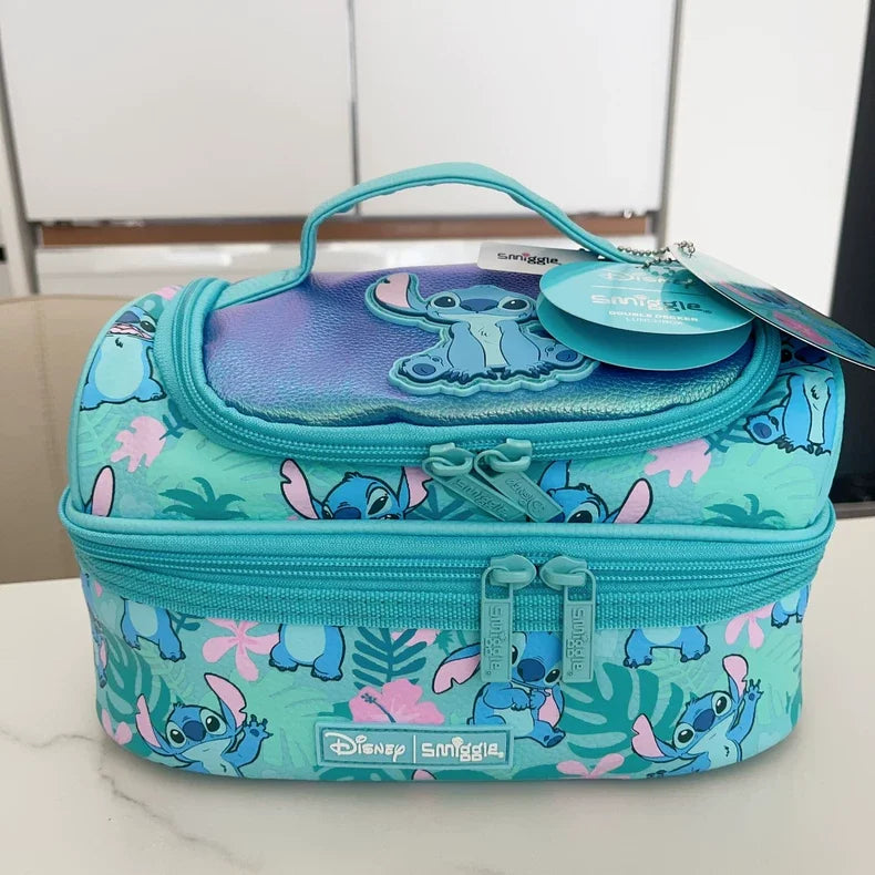 Australian Smilggle Schoolbag Backpack Large Capacity Tugboat Box Pull Rod Bag Portable Meal Bag Back-To-School Season Gifts