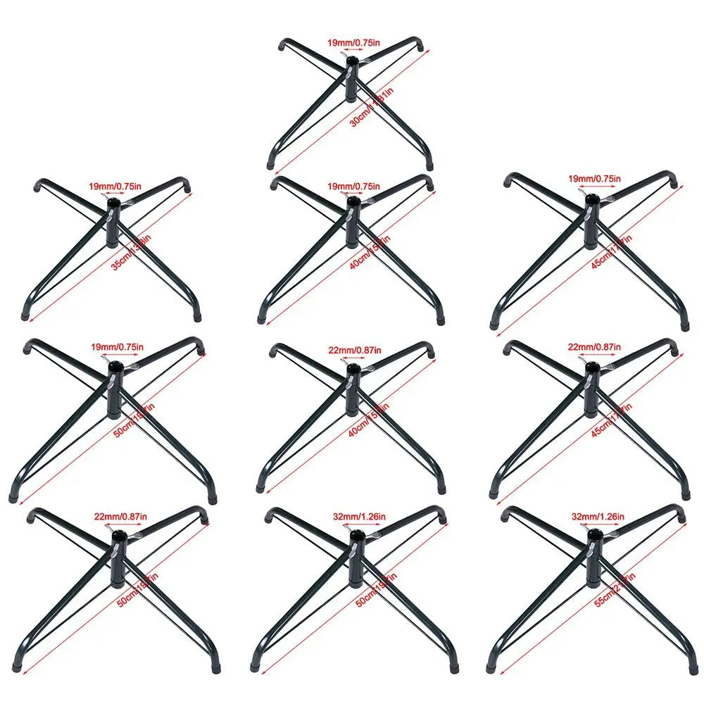 Durable Metal Christmas Tree Stand Base Sturdy Rotating Xmas Tree Holder Christmas Tree Stand Legs Christmas Tree Accessory