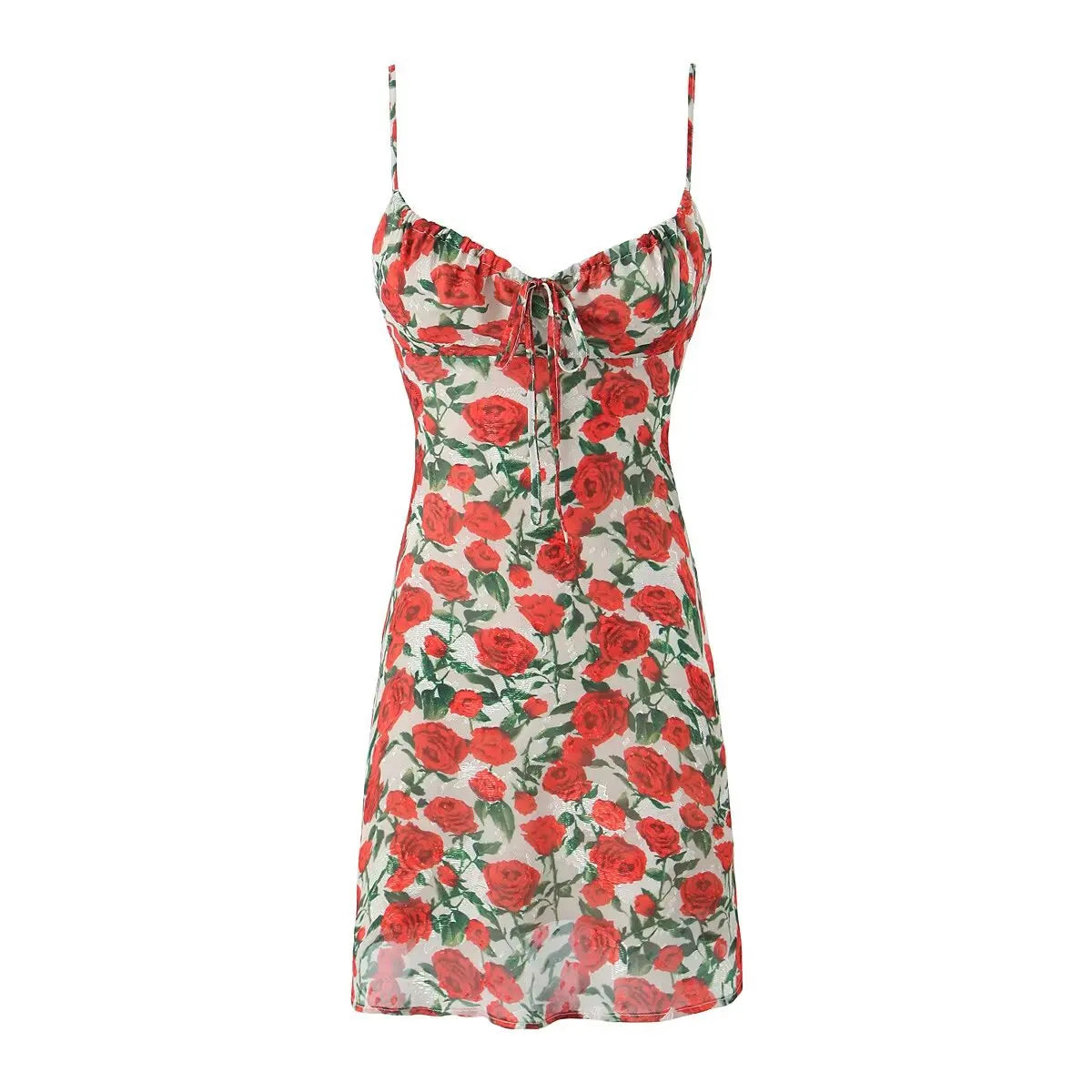 Midi dresses for women 2025 Summer bodycon dresses sexy vintage clothes dress elegant black dress front tie vintage floral dress