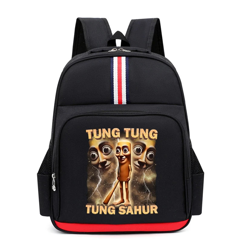 Italian Brainrot Backpack Students Animal Meme Schoolbag Large Capacity Cartoon Tung Tung Sahur School Bag for Boys Girls Gifts