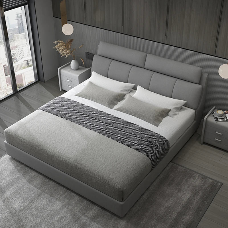 Headboard King Size Bed Frames European Nightstands Lounge Bed Luxury Bedroom Hotel Camas De Dormitorio House Accessories