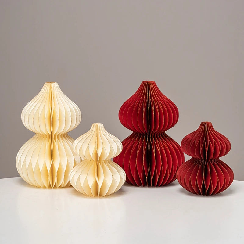 Folding Christmas Tree Decoration Honeycomb Origami Christmas Tree Base Home Space Layout Artificial Decorated Christmas Tree