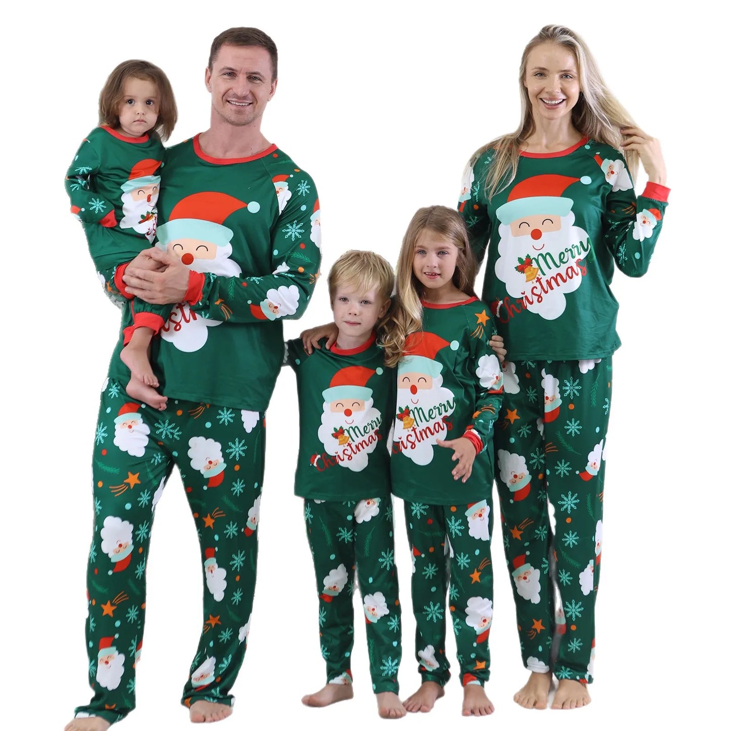 New Year's Clothes 2025 Family Look Pjs Cute Cartoon Parent-child Matching Pajamas Set Baby Dog Romper Pjs Full Sleeve Sleepwear