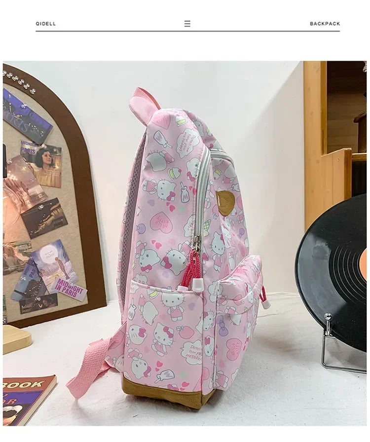 Sanrio Ins Style New Hellokitty Student Schoolbag Cute Hello Kitty Backpack Large Capacity Backpack