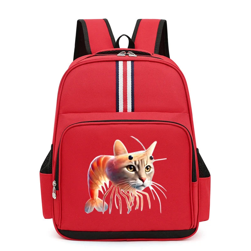 Italian Brainrot Backpack Students Animal Meme Schoolbag Large Capacity Cartoon Tung Tung Sahur School Bag for Boys Girls Gifts