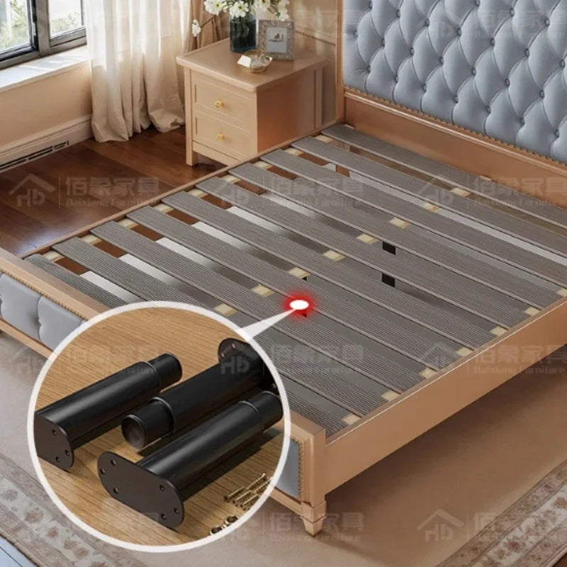 Bett King Size Queen 150x200 Bed Simple Frame Wood European Twin Double Bed Modern Letto Matrimoniale Lit Camas De Dormitorio