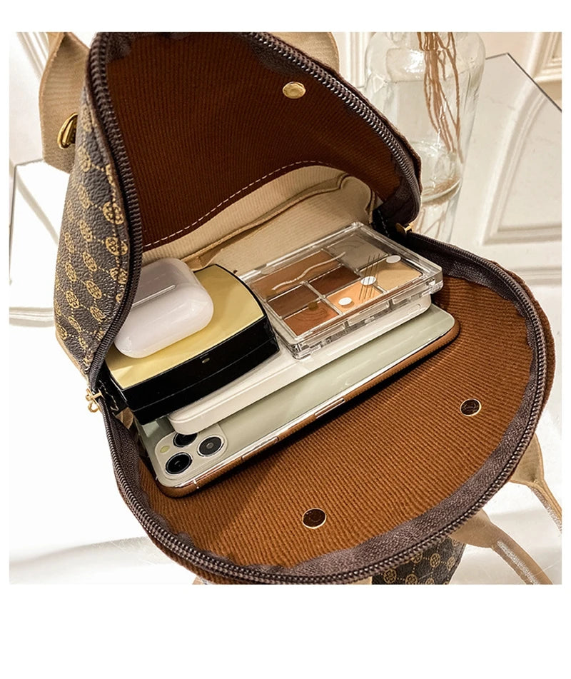 Flower Printing Shell Bag Fashion Handbag Women Crossbody Bag Advanced Simple Shoulder Crossbody Bag Large Capacity Portable Bag