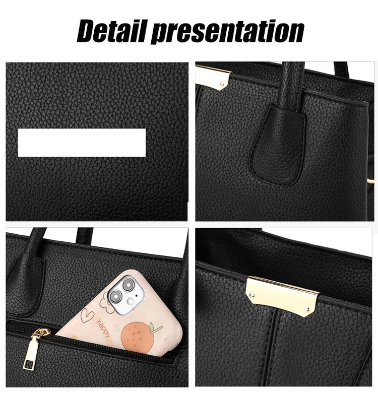 Famous Designer Brand Bags Women Leather Handbag New Luxury Ladies Purse zwq