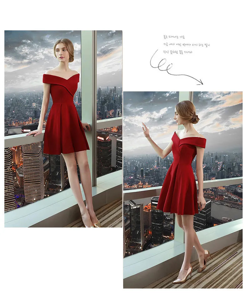 Graduation Dresses Women's Short Dress Evening Formal Wedding Party Prom Holiday 2024 Elegant Special Events Occasion Weddings