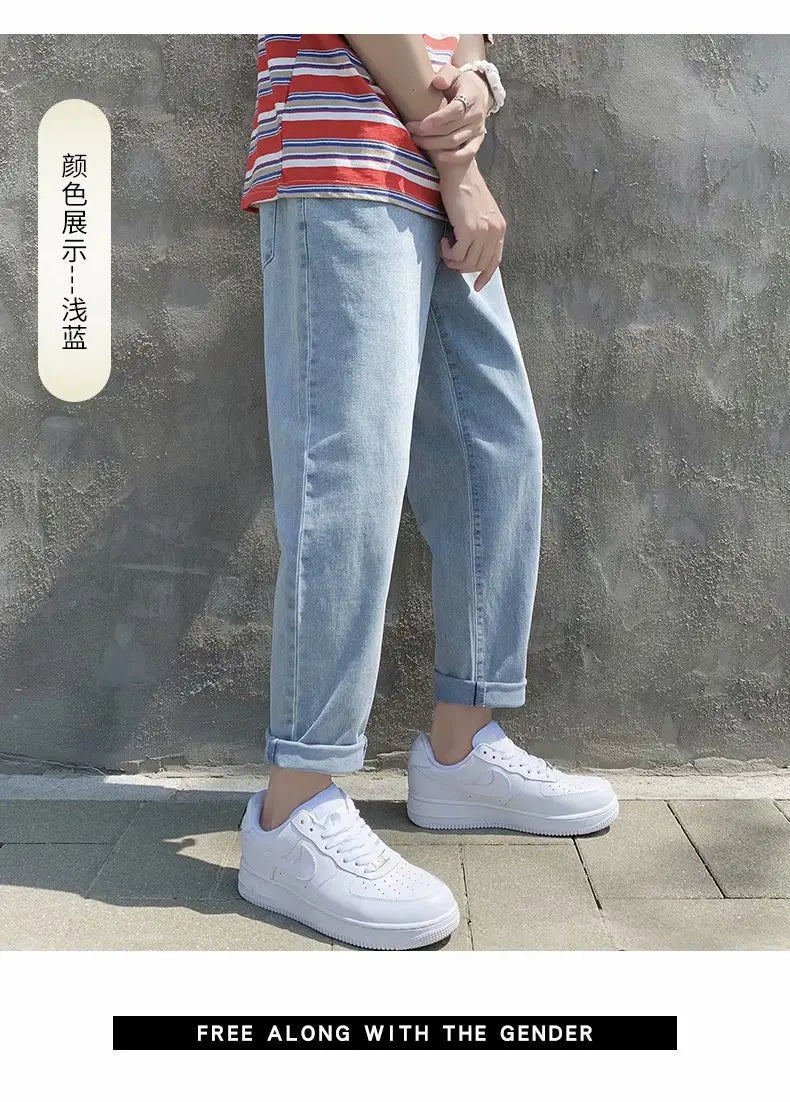 Men Jeans Male Trousers Simple Design High Quality Students Daily Casual Straight Denim Pants jeans for men clothing y2k jeans