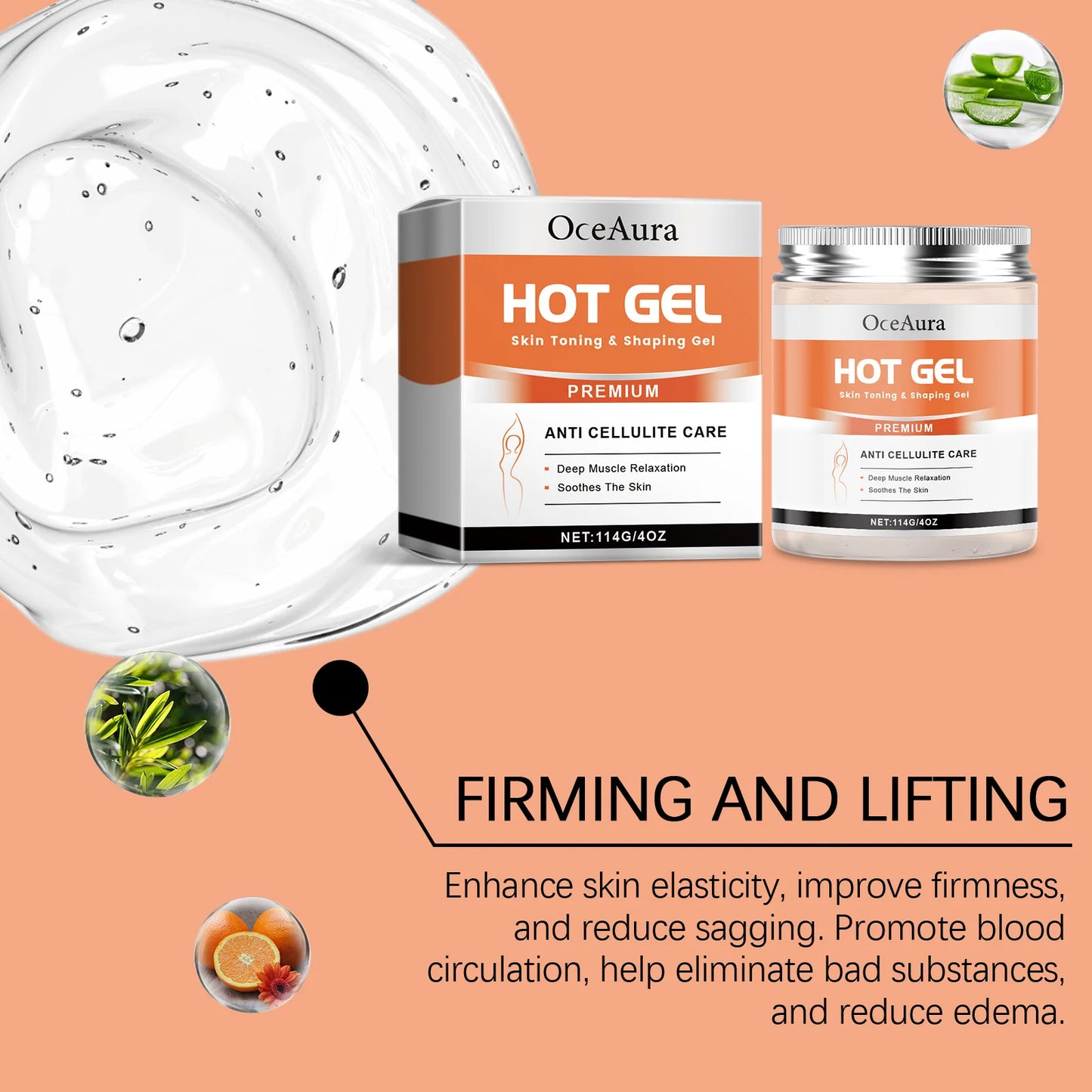 Hot Body Slimming Cream Anti Cellulite Fat Burner Tightens Belly Anti Sagging Sweating Enhancer  Abdominal Muscle Shaping Cream