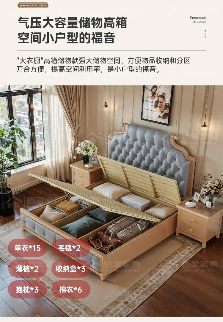 Bett King Size Queen 150x200 Bed Simple Frame Wood European Twin Double Bed Modern Letto Matrimoniale Lit Camas De Dormitorio