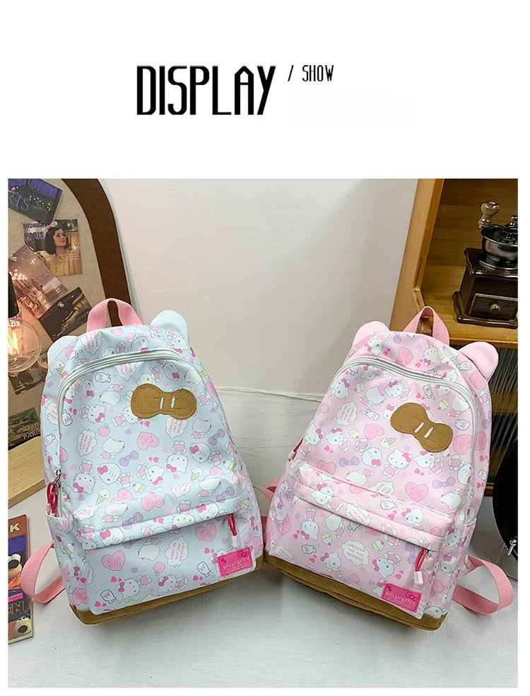 Sanrio Ins Style New Hellokitty Student Schoolbag Cute Hello Kitty Backpack Large Capacity Backpack